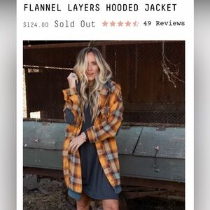 Plaid Hooded Jacket for Women